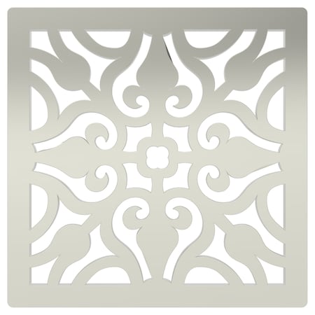 Newport Brass 4" Square Shower Drain in Polished Nickel 233-404/15